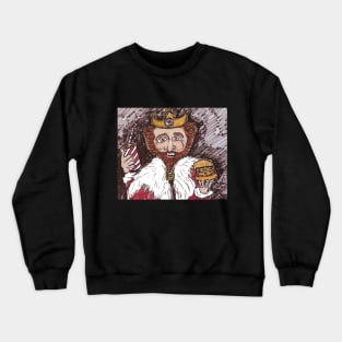 Burger King The King Mascot and a Whopper Meal Crewneck Sweatshirt